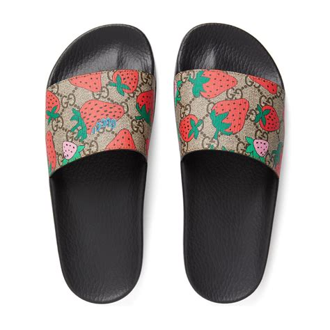 gucci horsebit rubber slides womens|Gucci slides women strawberry.